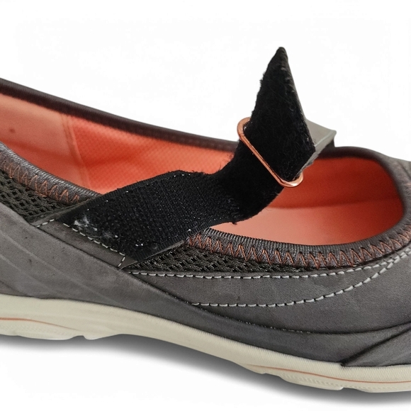 ECCO Mary Jane Sport Flats - gray/pink - (36 EU = US 5-5.5) - Perfect condition - Picture 7 of 13